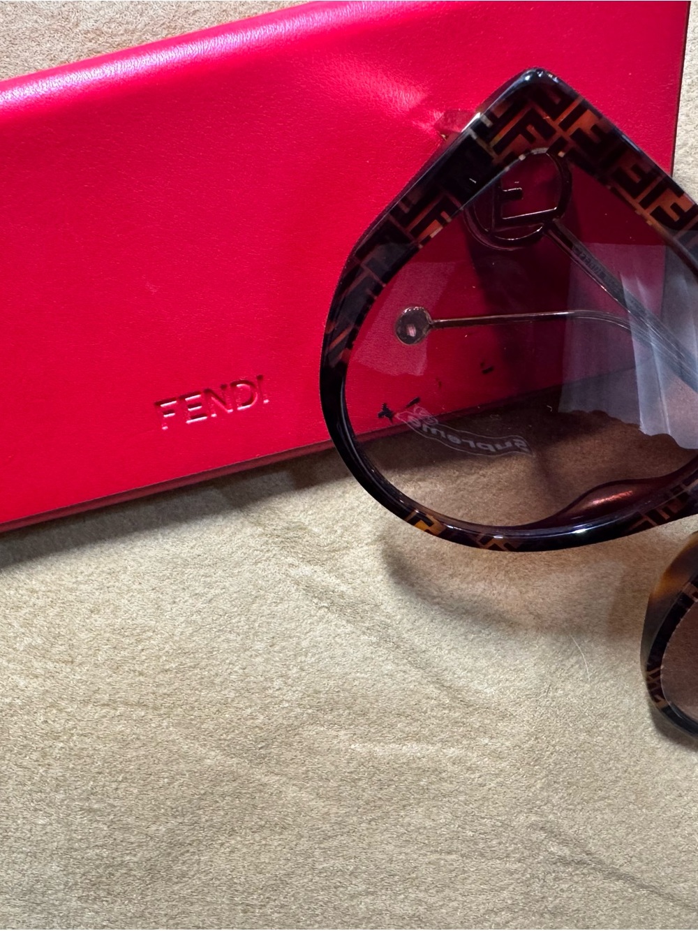 Fendi Tortoiseshell Brown Gradient Lens Men's Sunglasses